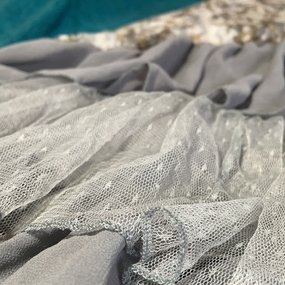 Sheer Slip Dress with Uneven Hemline - Picture 4 of 8